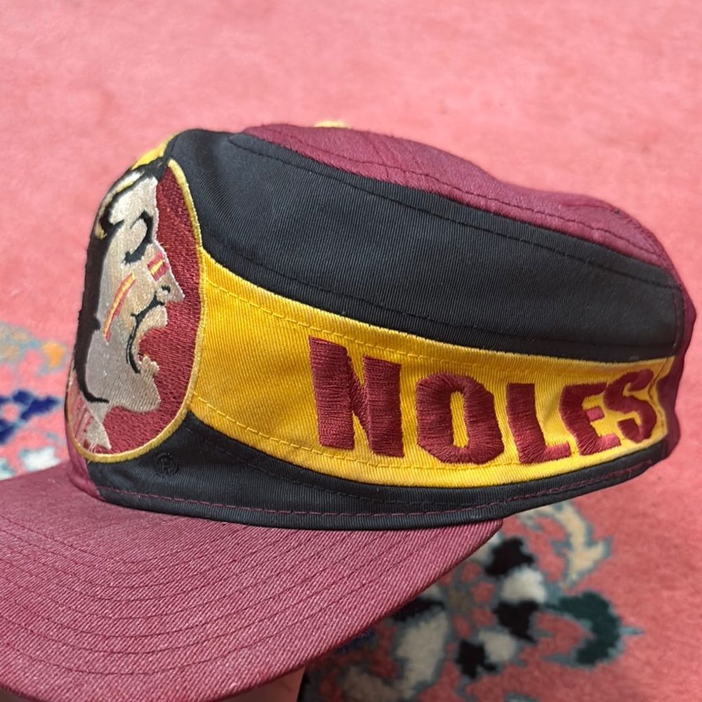 VINTAGE Florida State Seminoles Hat Cap Snap Back Swirl FSU Football Mens 90s